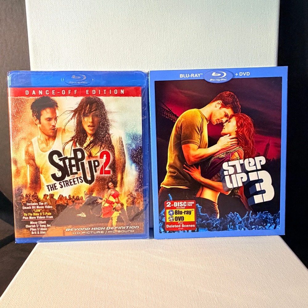 Step Up 2 The Streets & Step Up 3 Blu-ray DVD Movie Bundle Dance New Sealed
